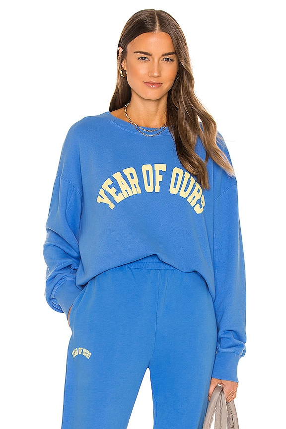 view 1 of 4 Collegiate Crew Sweatshirt in Blue Yos