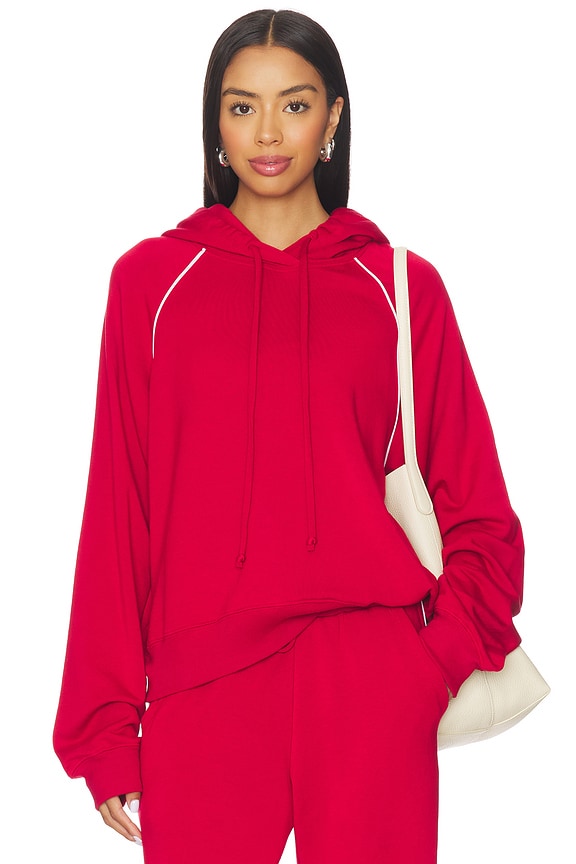 view 1 of 4 Warm Up Hoodie in Cinnamon & White