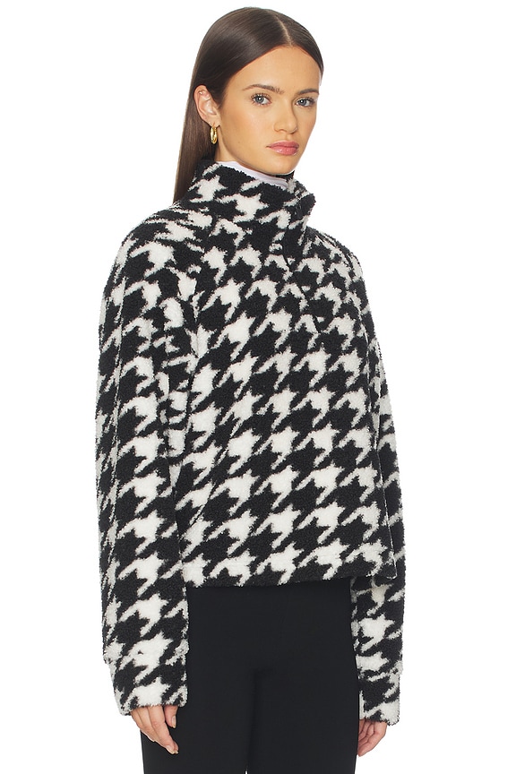 view 2 of 4 Lucia Half Zip Sweatshirt in Houndstooth