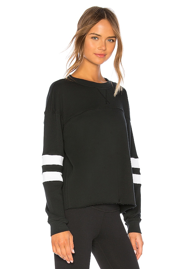 view 2 of 4 Varsity Sweatshirt in Black & White