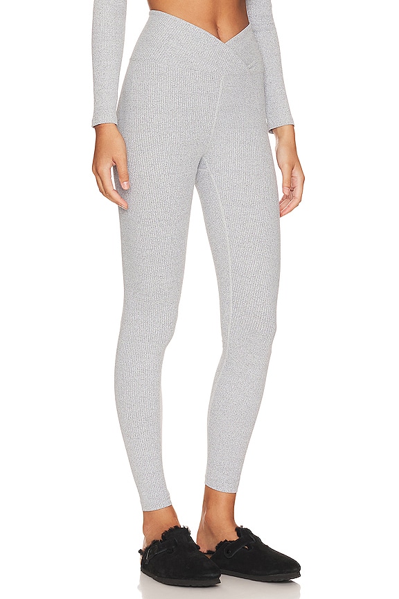 view 2 of 4 Ribbed Veronica Legging in Heathered Grey