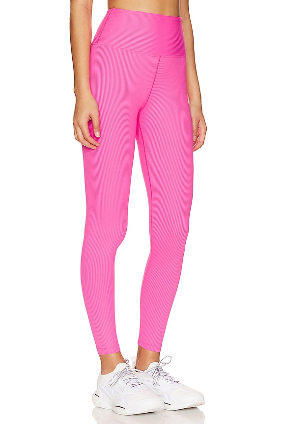 view 2 of 4 Ribbed High Legging in Hot Pink