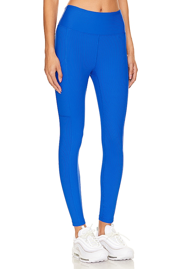 view 2 of 4 ЛЕГГИНСЫ RIBBED in Blue Flame