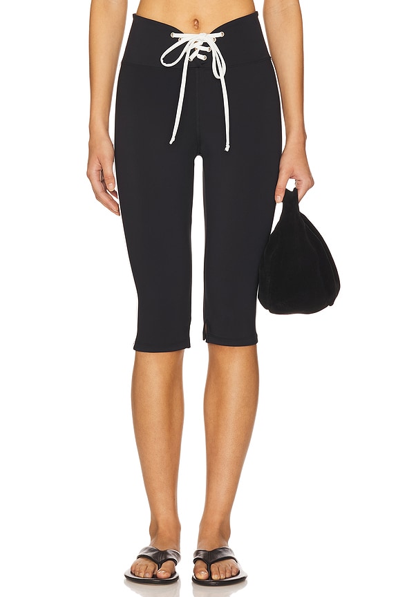 view 2 of 7 Football Capri Legging in Black & White