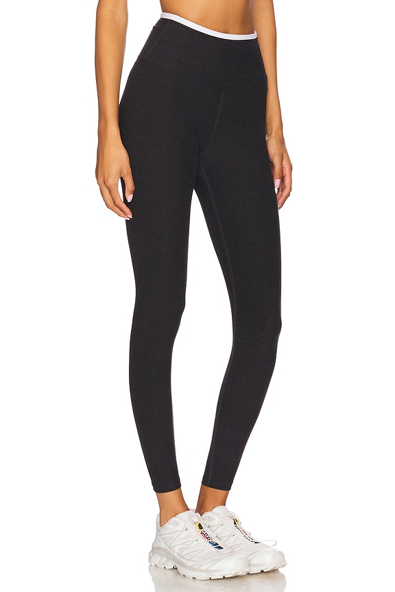 view 2 of 6 STRETCH レギンス in Heather Black & White