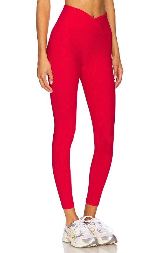 view 2 of 6 Ribbed Veronica Legging in Cherry