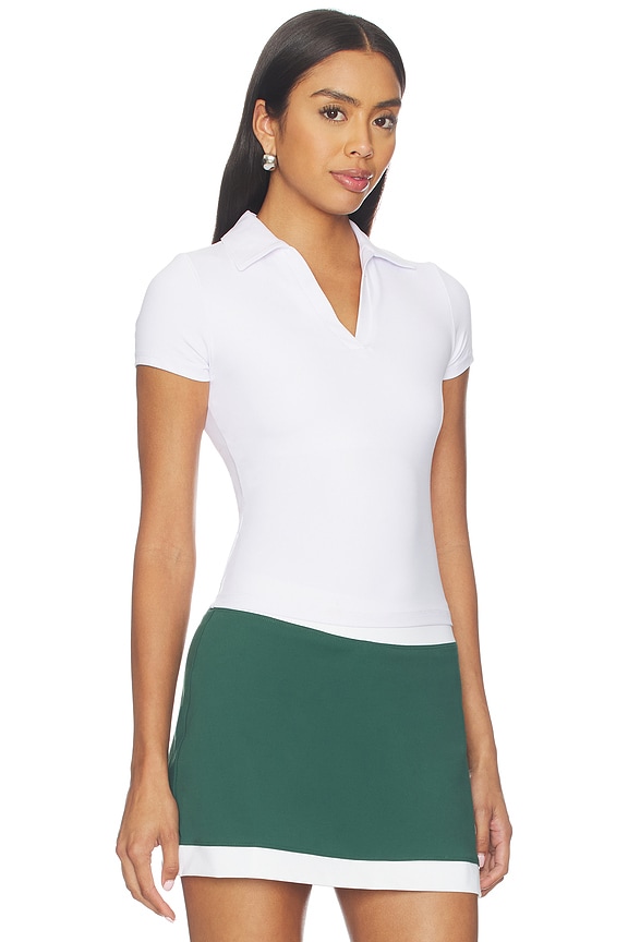 view 2 of 4 TOP POLO STUDIO POLO TEE in White