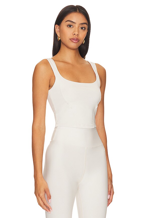 view 2 of 4 Corset Tank in Bone in Oat Milk