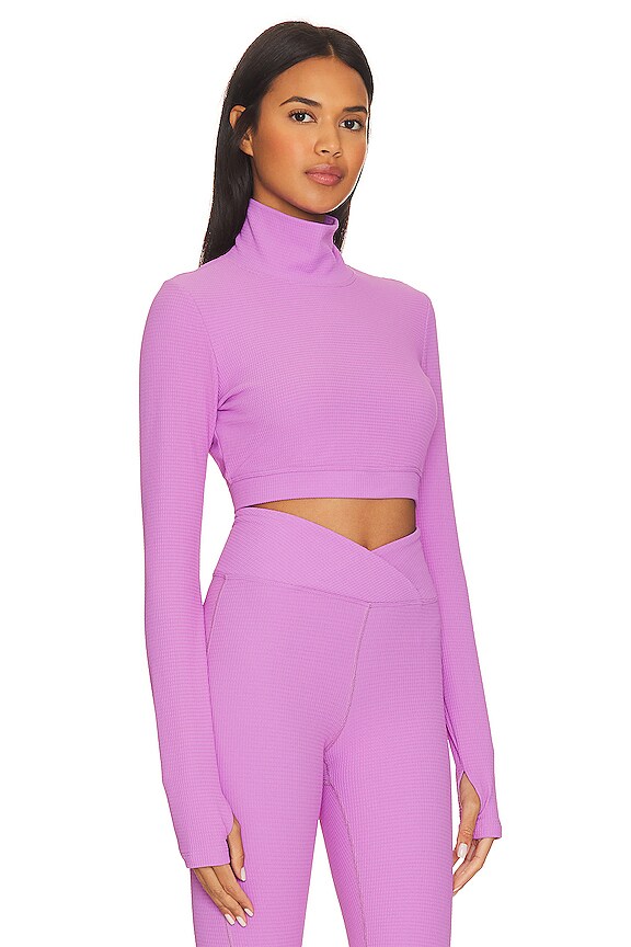 view 2 of 4 The Drift Thermal Turtleneck Top in Mauve