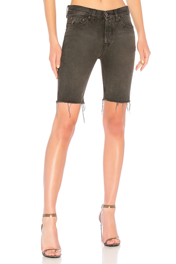 view 1 of 4 Season 6 Cut Off Long Short in Black Brown