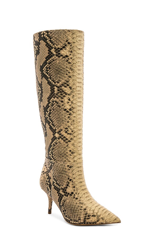 view 2 of 5 SEASON 7 Fake Python Knee High Boot 70MM in Roccia Mesa