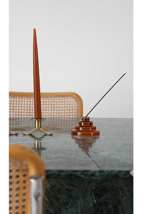 view 2 of 2 GLASS MESO 향 홀더 in Amber