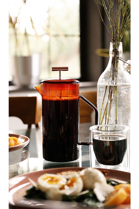 view 2 of 2 Glass French Press in Amber