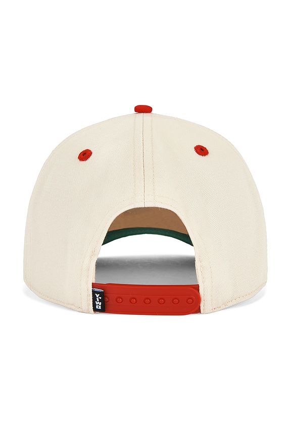 view 2 of 2 Hardwear Lift Hard 5-Panel Hat in White & Red