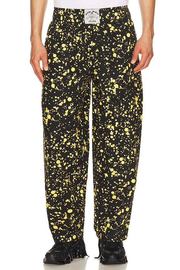 view 1 of 6 PANTALON BIG BOY CLUB in Yellow & Black Sparkle
