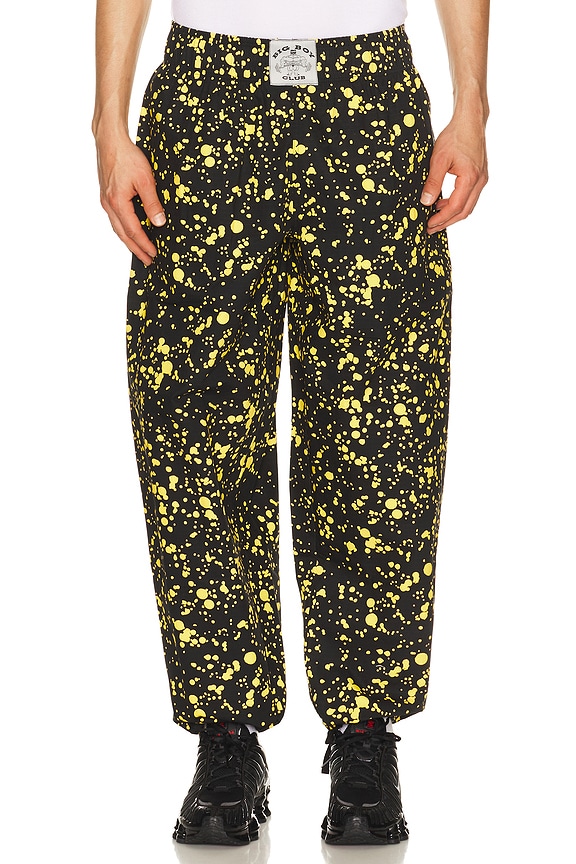 view 2 of 6 PANTALON BIG BOY CLUB in Yellow & Black Sparkle