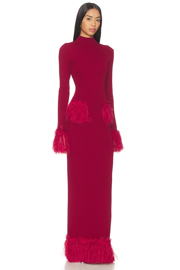 view 2 of 3 VESTIDO MILLI KNIT in Burgundy