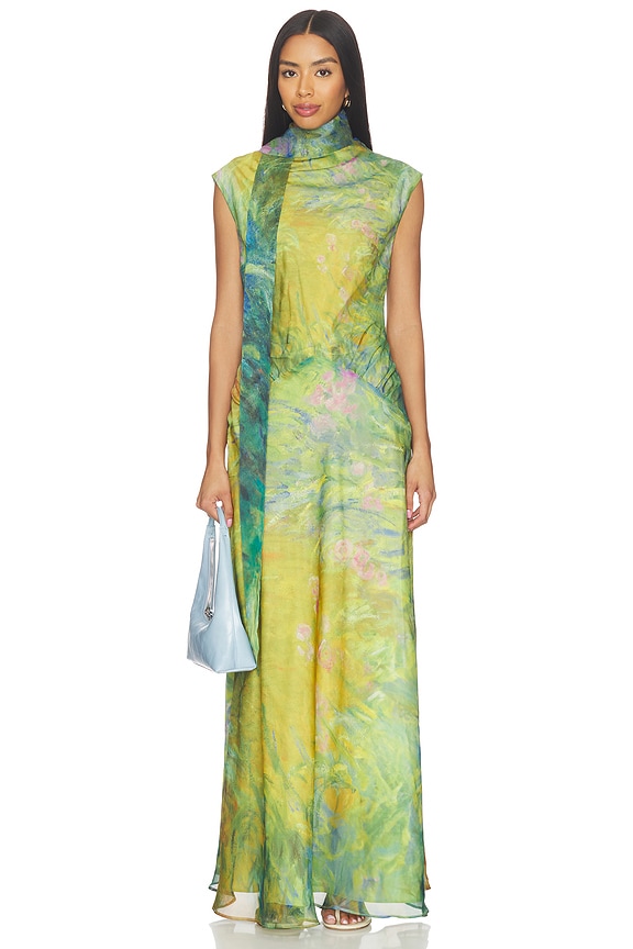 view 1 of 3 Irises Monet Maxi Dress in Path Of Irises