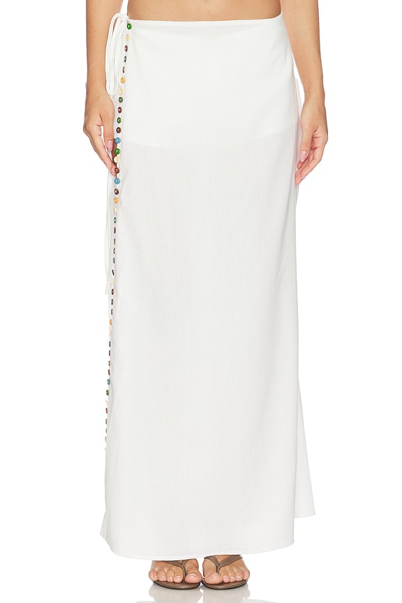view 2 of 7 Romy Linen Skort in Off White