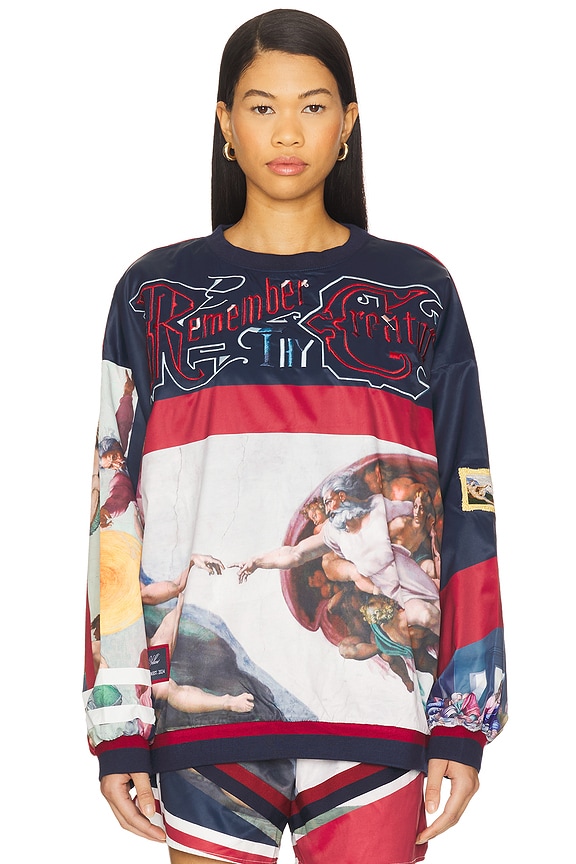 view 2 of 7 Creation Of Man Sweatshirt in Multi