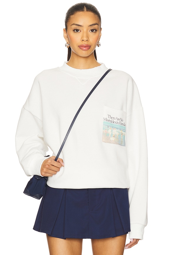 view 2 of 5 Miserables Sweatshirt in White