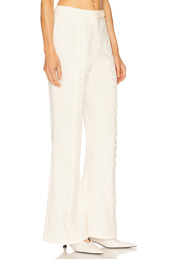 view 2 of 6 Fabio Snap Trouser in White