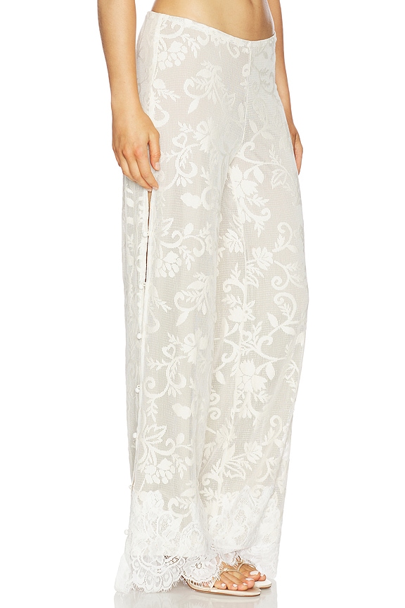 view 2 of 6 Lottie Lace Pant in Ivory
