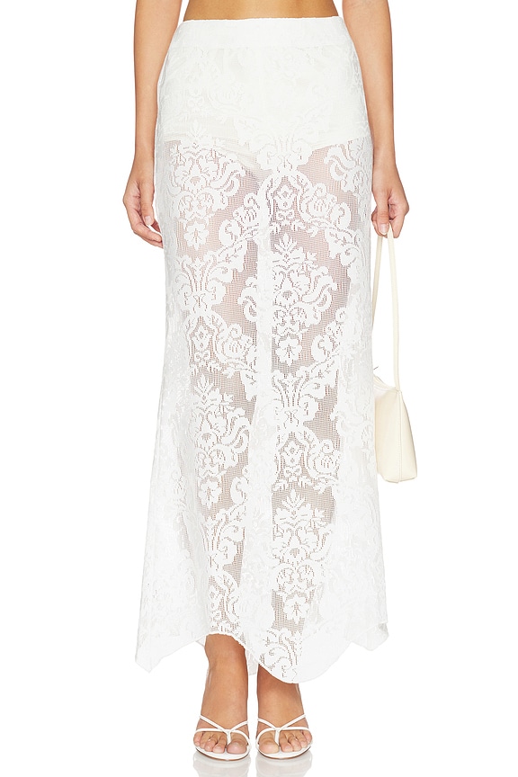 view 1 of 6 x REVOLVE Soren Maxi Skirt in Ivory