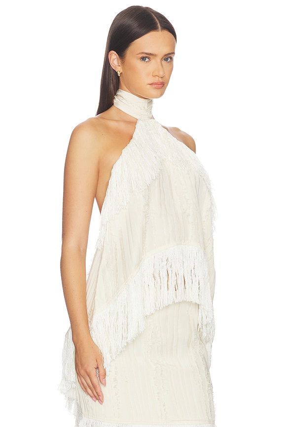 view 2 of 4 Jones Fringe Top in Ivory