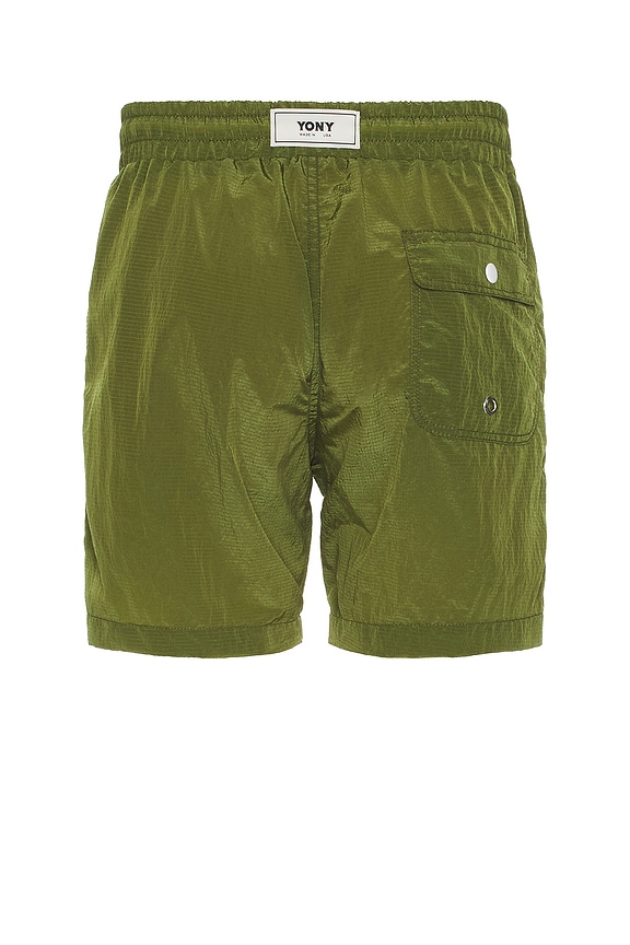 view 2 of 4 Logo Swim Trunks in Army
