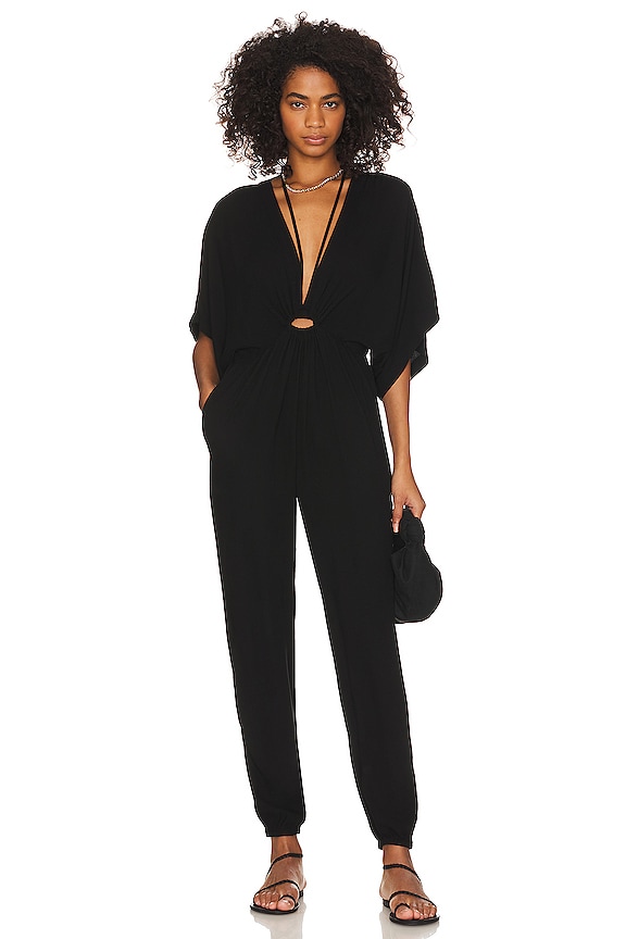 Young, Fabulous & Broke Norma Jumpsuit in Black | REVOLVE