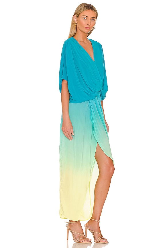 view 2 of 3 Luelle Midi Dress in Green Grape Ombre