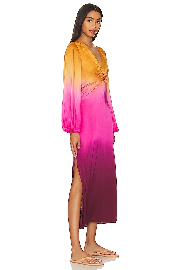 view 2 of 3 Hadi Midi Dress in Cabaret Ombre