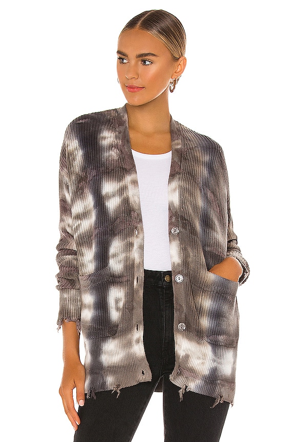 view 1 of 4 Indie Cardigan in Blue Camo Wash