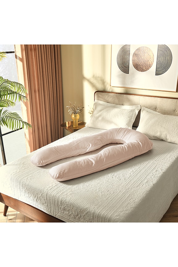 view 2 of 5 Eucalyptus Pillow Cover in Blush Pink