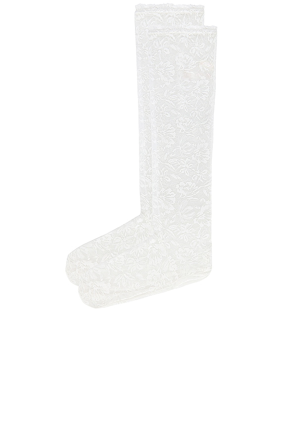 view 2 of 2 CHAUSSETTES in White