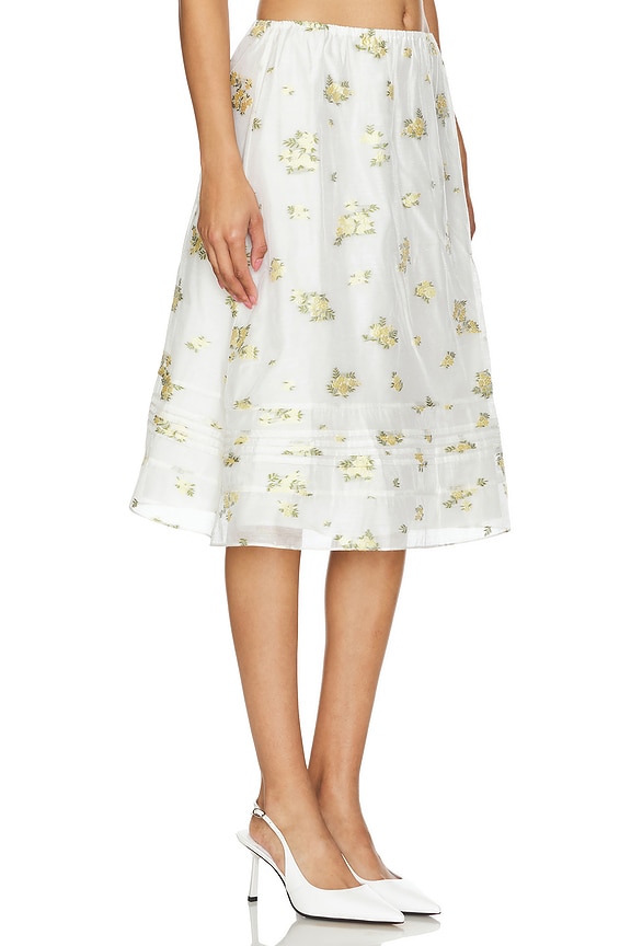 view 2 of 4 JUPE MIDI in Yellow Florals