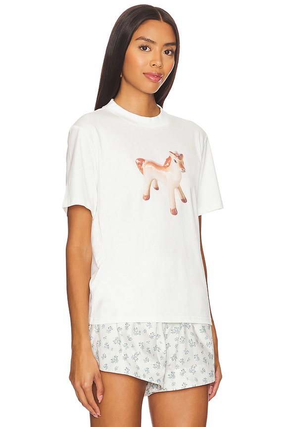 view 2 of 4 Ceramic Pony Top in White