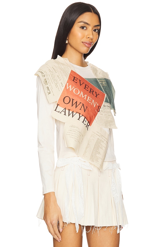 view 2 of 4 Every Woman's Own Lawyer Top in Ivory