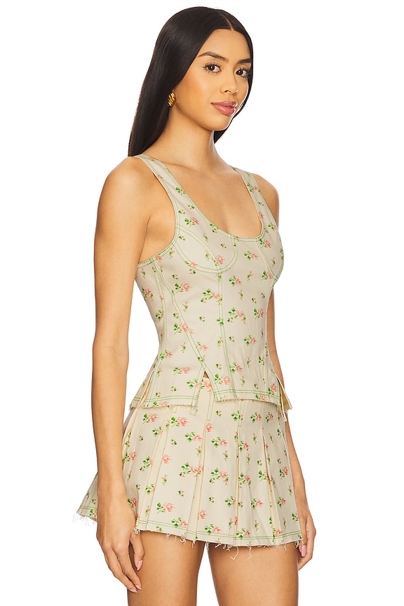 view 2 of 5 CORSET in Rose Print