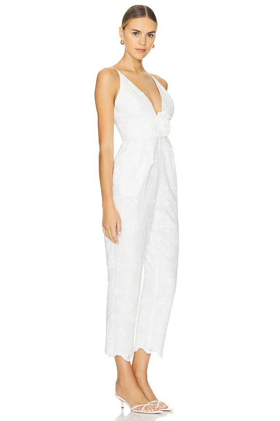 view 2 of 4 Becky Jumpsuit in California Eyelet White