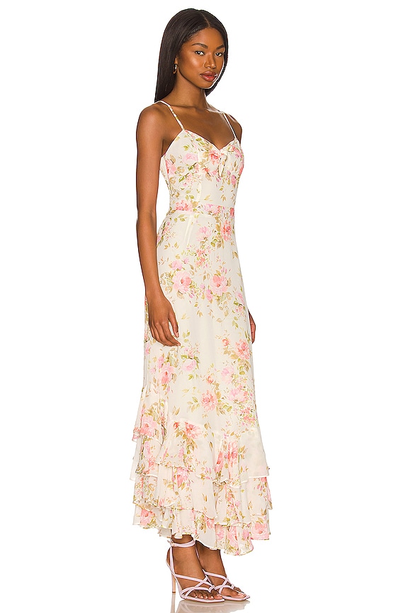 view 2 of 3 VESTIDO CARMELA in Flirty Floral Ivory
