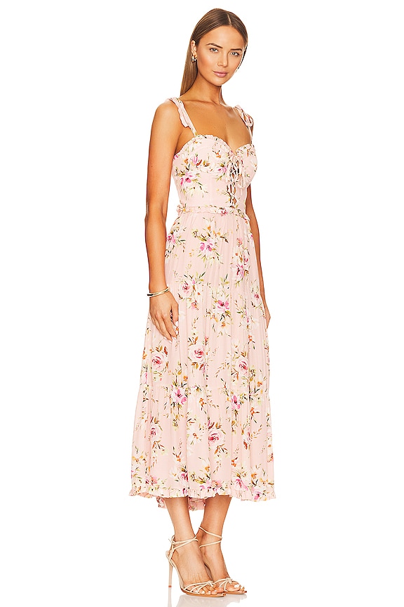 view 2 of 3 Sandrine Midi Dress in Floral Dawn Blush