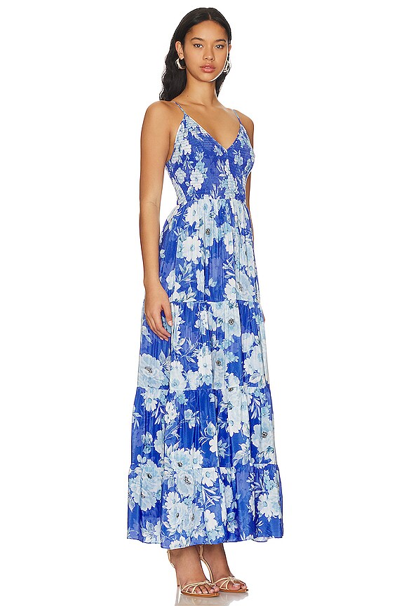 view 2 of 3 ROBE MI-LONGUE CLAIRE in Deep Lagoon