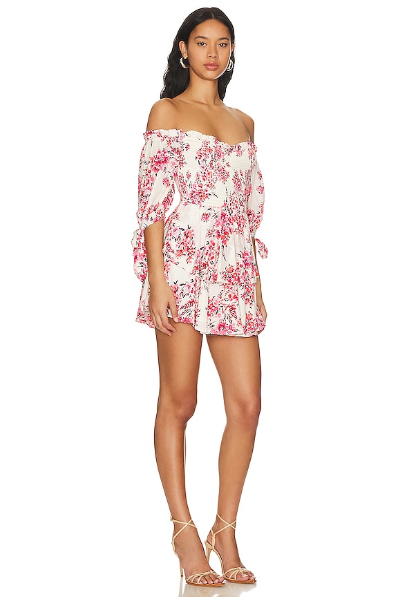 view 2 of 3 ROBE COURTE TESSA in Positano Red