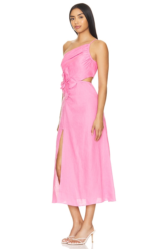 view 2 of 3 ROMY ミディ丈ドレス in Pink