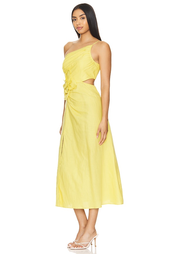 view 2 of 3 Romy Dress in Chartreuse