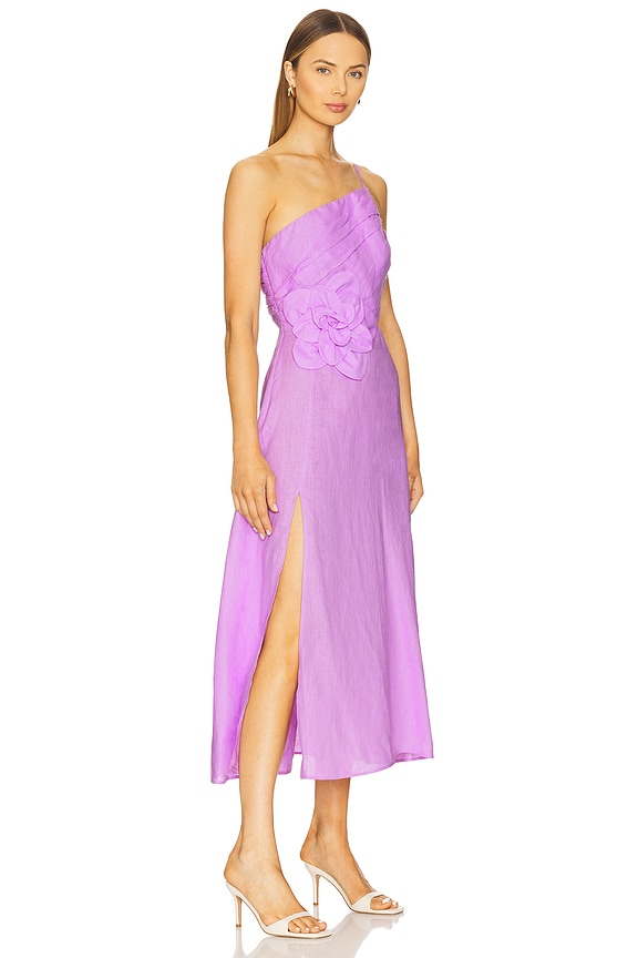 view 2 of 4 Romy Dress in Lilac Linen