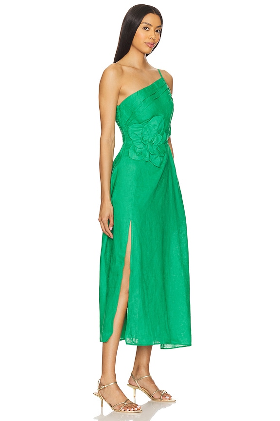 view 2 of 4 ROBE ROMY in Green Linen