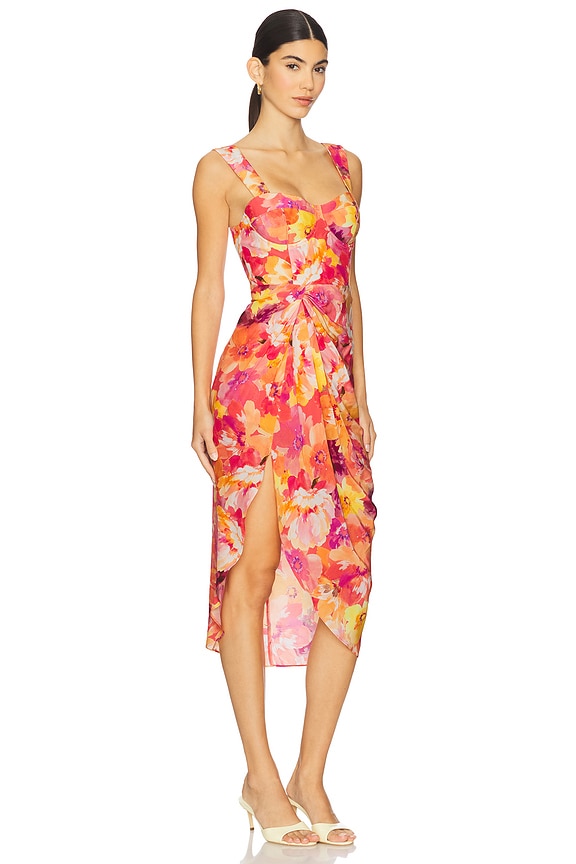 view 2 of 3 ROBE ASYMÉTRIQUE RICA in Wild Field